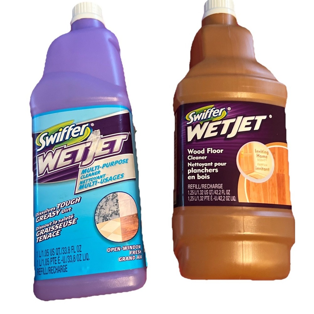 Swiffer WetJet Lot Of 2 - Multi Purpose & Wood‎ Floor Cleaner Refill